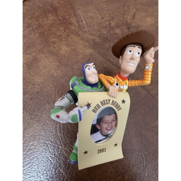 Hallmark Keepsake Ornament 2003 Toy Story Buzz Lightyear & Woody Our Best Buddy - Picture 5 of 16